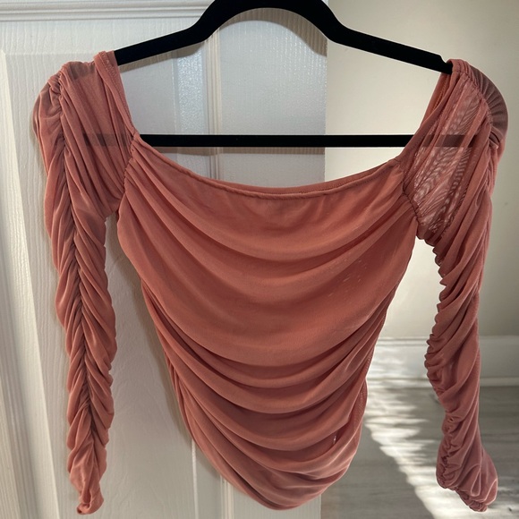 Free People Mesh long sleeve. Never worn - Picture 2 of 4